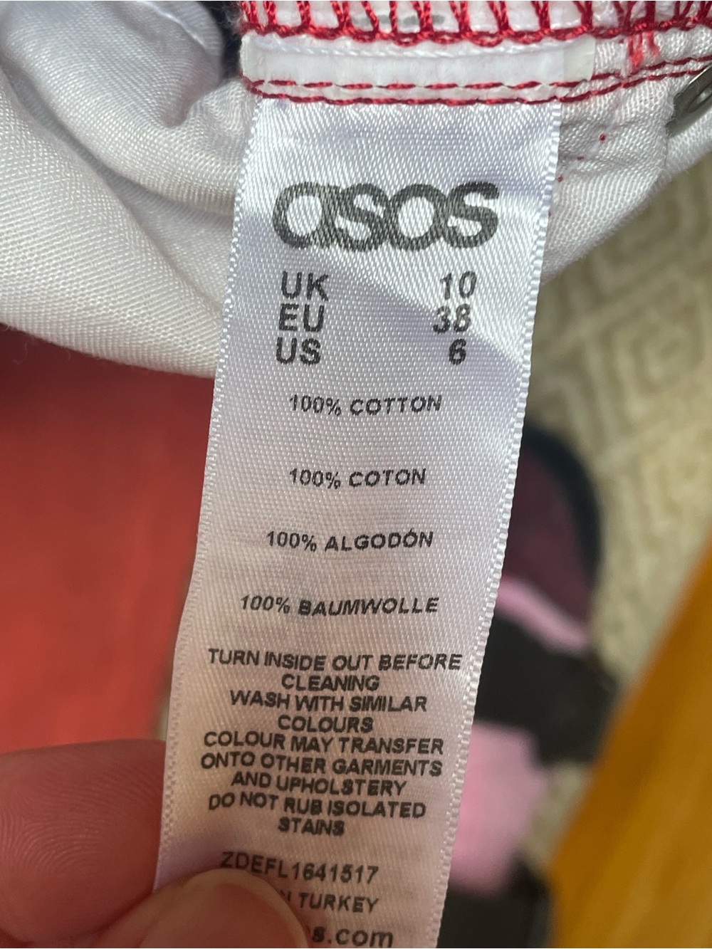 ASOS Rust Red Straight-Leg Jeans - Picture 4 of 9